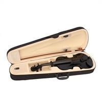 Hasch akustična violina kit drvena violina sa futrolom luk rosin, crna