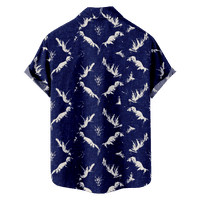 Dinosaur Havajski majice za muškarce - Dinosaur uzorak casual majica kratkih rukava dolje Havajska košulja