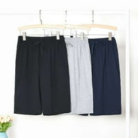 Muške kratke hlače Čvrsto kolor duljina koljena navlačenje elastične vježbe Sportske casual pantalone