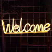 Dobrodošli Neon potpisuju rođendanski osvjetljenje Neon svjetla za klub hotel u zatvorenom toploj bijeloj