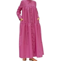 Ženska Cardigan postolja ovratnik dugih rukava haljina za molitvu haljina ženska haljina za ženska haljina