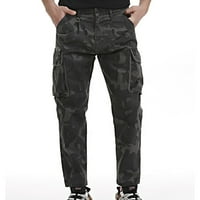 Ausyst teretne pantalone za muškarce plus veličine na otvorenom Ležerne traperice Modni džepni trend