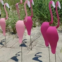 Garden Flamingo, Vanjski metalni Bird Yard Art, Pink Flamingo travnjak za dvorištenje dvorišta Trijem