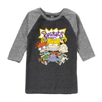 Rugrats - posada - grafička majica mališa i omladine Raglan