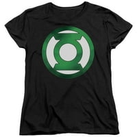 Zeleni fenjer - Zeleni Chrome Logo - Ženska majica kratkih rukava - XX-velika