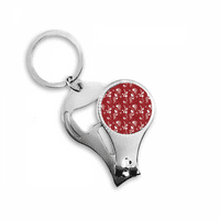 Crveni uzorak bijeli dekoracija MAS-noktene nipper ključeva Otvarač za ključeva Clipper