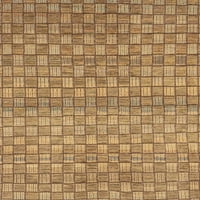 Ahgly Company u zatvorenom kvadratu Sažetak narančaste apstraktne prostirke područja, 4 'kvadrat