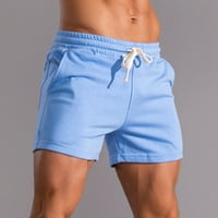 Unleife Plus kratke hlače za muškarce, muški čvrste pamučne pamučne pantalone Sportske elastične kratke
