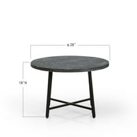 28 okrugli stolić za obrnute kuhinje Stol za slobodno vrijeme za odmor za slobodno vrijeme sa čeličnim