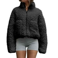 Ljetna ušteda odjeća Loopsun zimski kaputi za žene, ženska modna bluza s dugim rukavima, pune boje casual