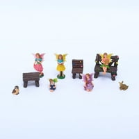 Resin vilinske minijaturne figurice, za mikro krajobrazni dekor, vrt ili kućni ukras, lutkar, popločani