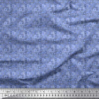 Soimoi Poly Georgette tkanina Pravokutna kosinja za mahune Šivenje tkanine široko