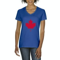 MMF - Ženska majica V-izrez kratki rukav, do žena Veličina 3XL - Kanada Toronto