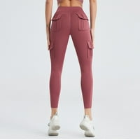 Ženski ljetni viši struk dizanje brzih suhi džep sportovi joga hlače