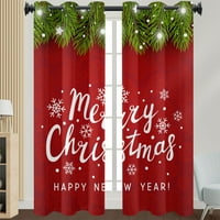 Božićne zavjese Xmas Gromet Drapes Početna Dekor Luksuzni prozor Tretmani za cigre za zavjese Ukrasni