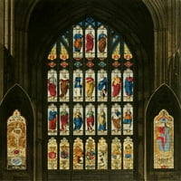 Abbey Church of St. Peter's Westminster West Windows Poster Print W.J. White