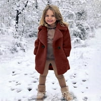 TODDLER Baby Kids Girls CALL zimski vjetar Otporni za zgusnu kaput jakna toplu tipku Oznaka jakna 100