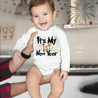 Unise Baby Onege Odjeća New Godina odjeća Pismo Ispiši Rompers Humpsit Outfits postavljen mališani slatka