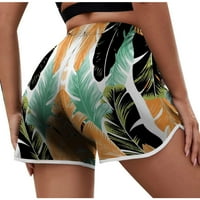 Penskeiy ženske ljetne casual tiskane kratke hlače za plaže Grede Zelena na prodaju
