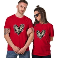Odgovarajuće košulje za parove Ženska bluza Valentinovo kratki rukav Love Ispiši T Odruke za parove