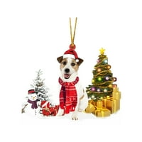 Božićni ukras za pse Mala oznaka, štenad viseći kriške oznake slatki psići ukrasni privjesci Personalizirani ukras za pse za božićnu zabavu Kućni ukrasi
