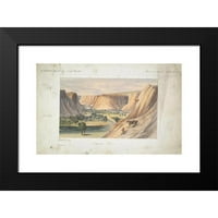 John Mi Stanley Black Moderni uokvireni muzej Art Print pod nazivom - Marias River