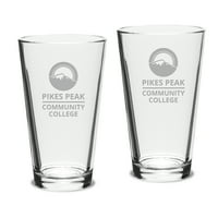 Pikes Peak State College 16oz. 2-komadni klasični pab staklo