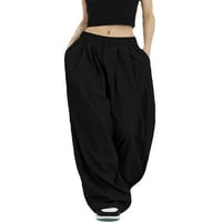 Žene Ljeto Y2K Baggy Hlače široke nogave hlače Ležerne prilike izlaske plaže za radno mjesto Streetwear