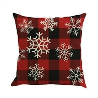 Božićni jastuk pokriva božićni pamučni posteljina bacač jastučni jastuk covers home kauč dekor božićne ukrase gromobrane danas na caringu