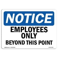 Znak za otkaz - primijetite zaposlene samo izvan ove tačke