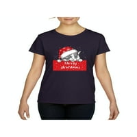 MMF - Ženska majica kratki rukav - sretan božićni meow ružni džemper