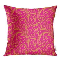 Narančasti ukrašeni cvjetni uzorak ružičasti vintage antikvitet apstraktni tepih klasični krivulja jastučnice
