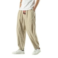 Muški sportski kratke hlače Labave ravne pamučne ljetne hlače Prozračne hlače prozračne hlače Muške