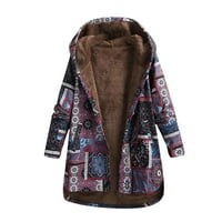 Zimski kaputi za žene moda plus veličina ekstremno hladno vremenska odjeća za partiju, labava termalna teška parka
