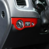 Crvena ABS plastična prednja svjetla prednjeg svjetla Okvir poklopca za Dodge Challenger
