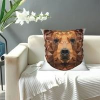 Geometrijski medvjedilo bacaju jastučnice Kućni dekor Ugodne obloge za jastuke za krevet na kauč na