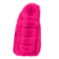 Žene Fall Tops Clearence Women's Plus size Zimska topala stalak ovratnik za kosu za kosu plišana jakna topli kaput