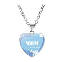KUKOOSONG privjesak ogrlica za žene poklopac nakita pokloni za mamu majke ljubavno pismo ljubavi mama