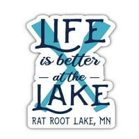 Rat Root Lake Minnesota suvenir Frižider Magnet dizajn veslo