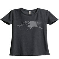 Dizajni cisterne navojem - Početna Korijena Država Aljaska Žene opuštena majica Tee