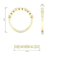 Za vas 0. Carat bijeli prirodni dijamantni dizajn dizajna za oblikovanje žena za žene u 14K žutom zlatnom