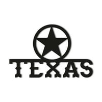 Texas Lone Star Metal Zidni znak zapadni tematski dekorativni kućni dom Accent Wall znak Viseća man