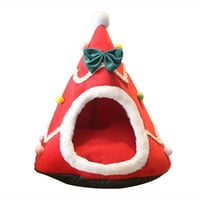 Božićni šešir PET gnijezd drži toplinu, slatka stila, meka tekstura, psi mačke gnijezdo za kuću