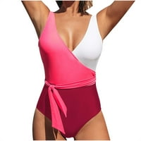 Gacuw Plus size kupaći kostim za žene Jednoj kupaći kostimi bez rukava Gornji klizanje na zatvaranju