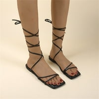 Akiigool sandale za žene Drćene ljetne ženske ležerne začuvne sandale za žene ljeto