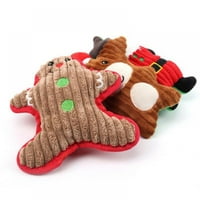Božićne igračke za pse, 5,12 Punjene igračke za odmor, škripane plišane štene igračke za male pse