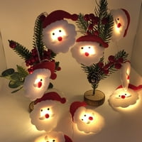 Božićni pokloni na Clearengu Suwwhwea LED santa Claus Strings Strings Božićno drvce za odmor Dekoracija