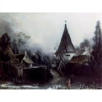 Posteranzi Sal Pejzaž u susjedstvu Beauvais by Francois Boucher ulje na platnu 1741- 171703- Rusija