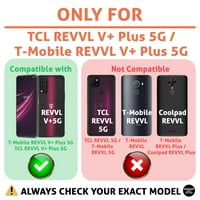 Razgovor o tankim slovima za TCL Revvl V Plus 5G, T-Mobile, stakleni ekran zaslona ukljn uklj, skeletni