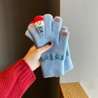 Ženske rukavice Zimske djevojke plišane tople jahačke rukavice Split Student za hladno osjetljive na hladnoću pamučne rukavice